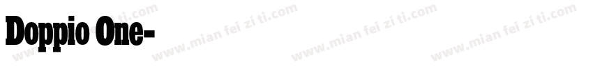 Doppio One字体转换